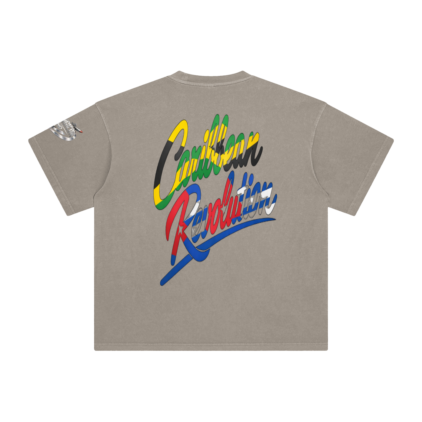 CARIBBEAN REVOLUTION Enzyme Washed T-Shirt