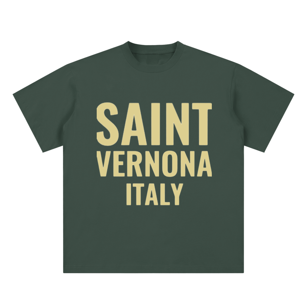 SAINT VERNONA Sueded Cotton T-shirt