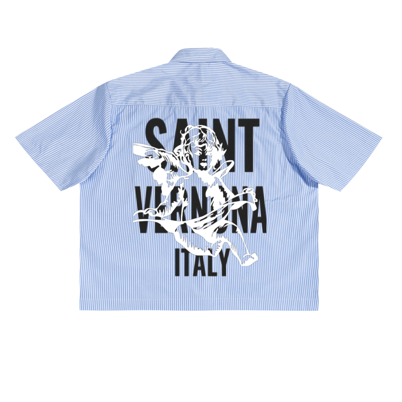 Oversized Vertical Stripe Boxy Shirt