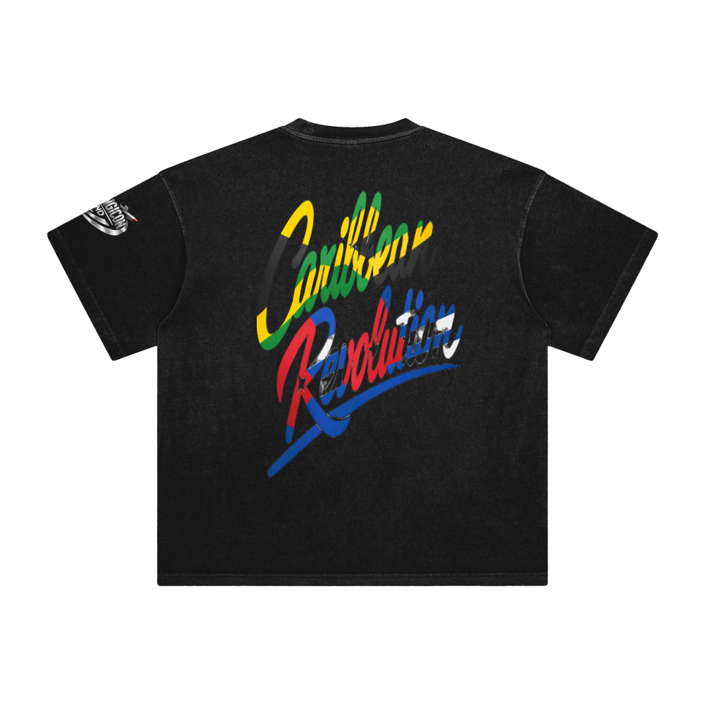 CARIBBEAN REVOLUTION Enzyme Washed T-Shirt