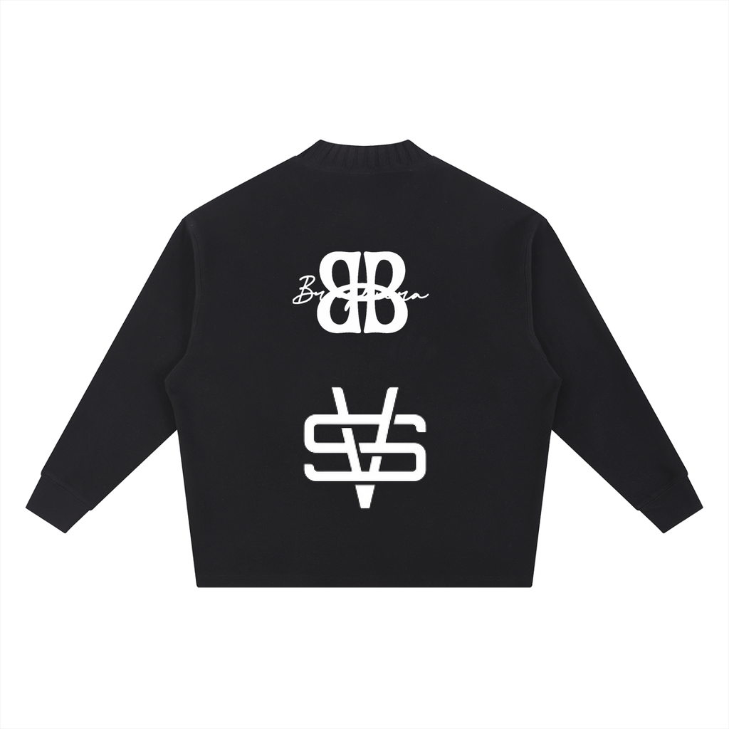 SAINT VERNONA Knitted Round Neck Oversize Sweatshirt