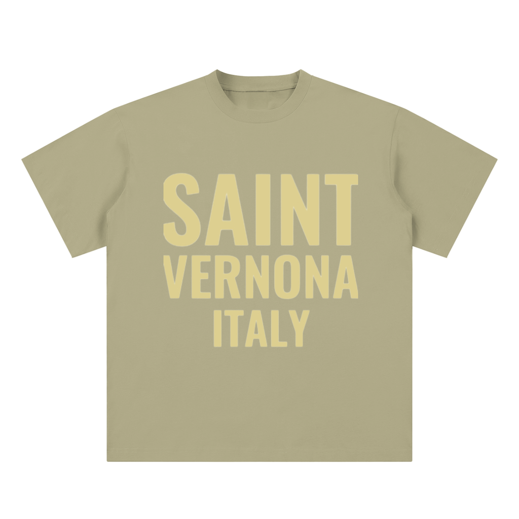 SAINT VERNONA Sueded Cotton T-shirt