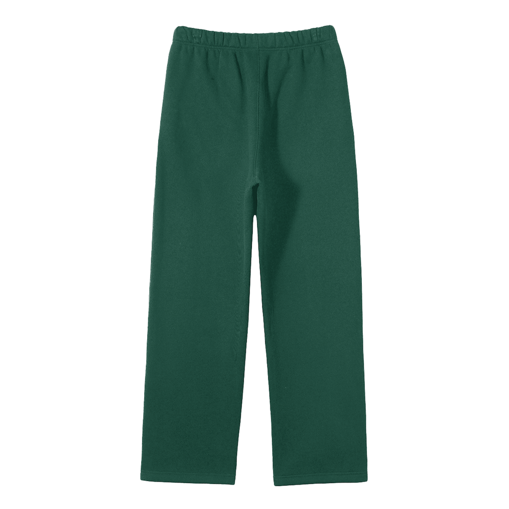 STUDIO Unisex Solid Color Fleece Straight Leg Pants