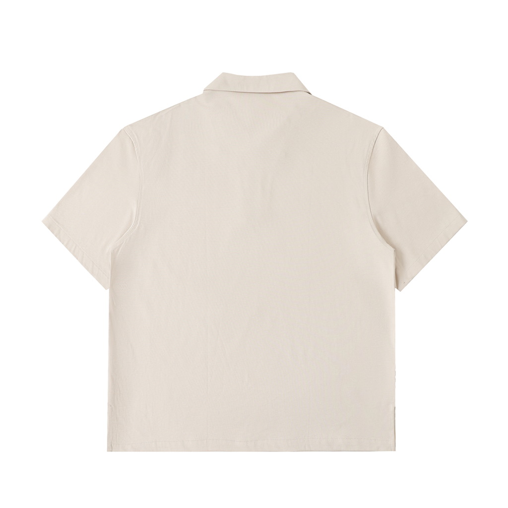 SAINT VERNONA Half-Zip Cotton Polo Shirt