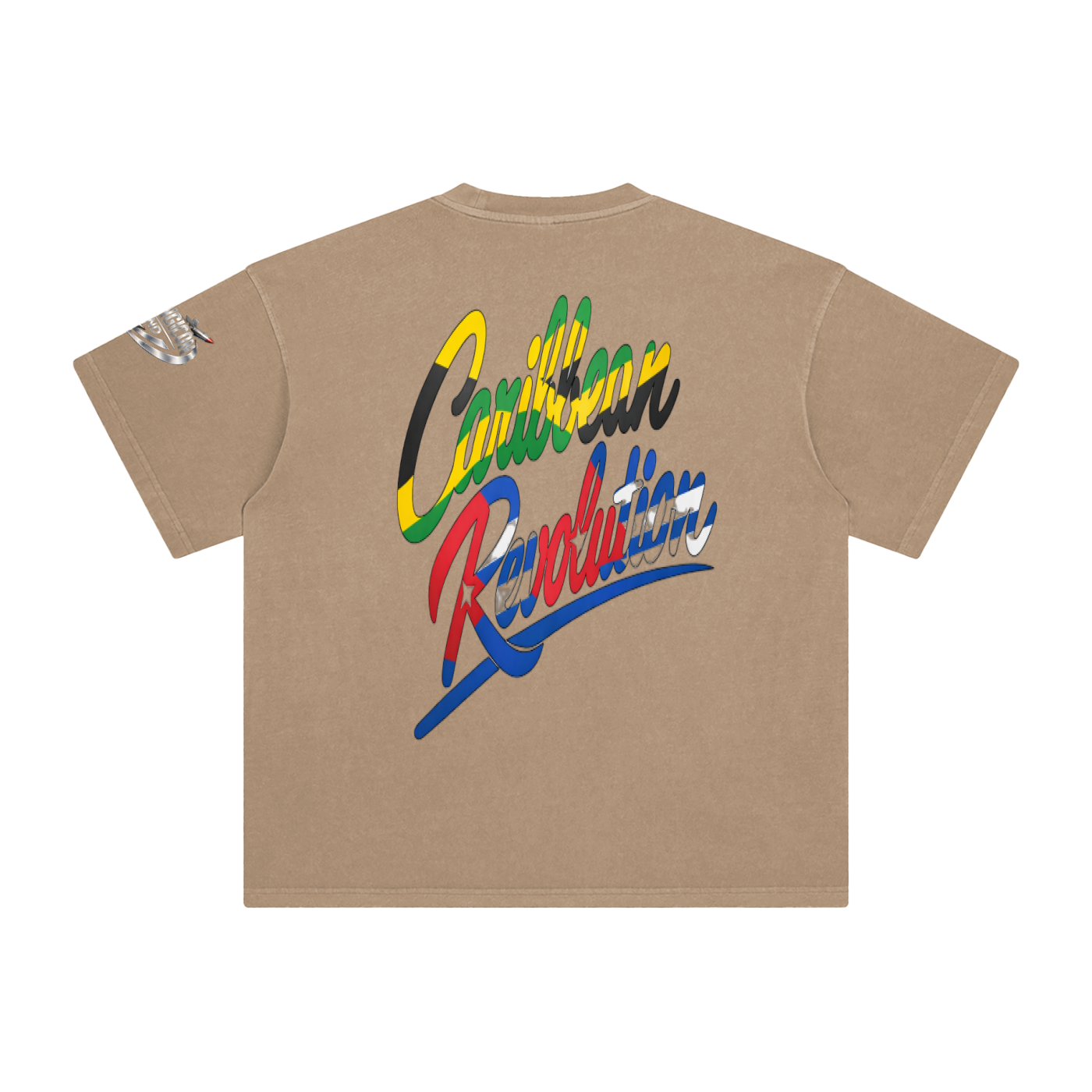 CARIBBEAN REVOLUTION Enzyme Washed T-Shirt