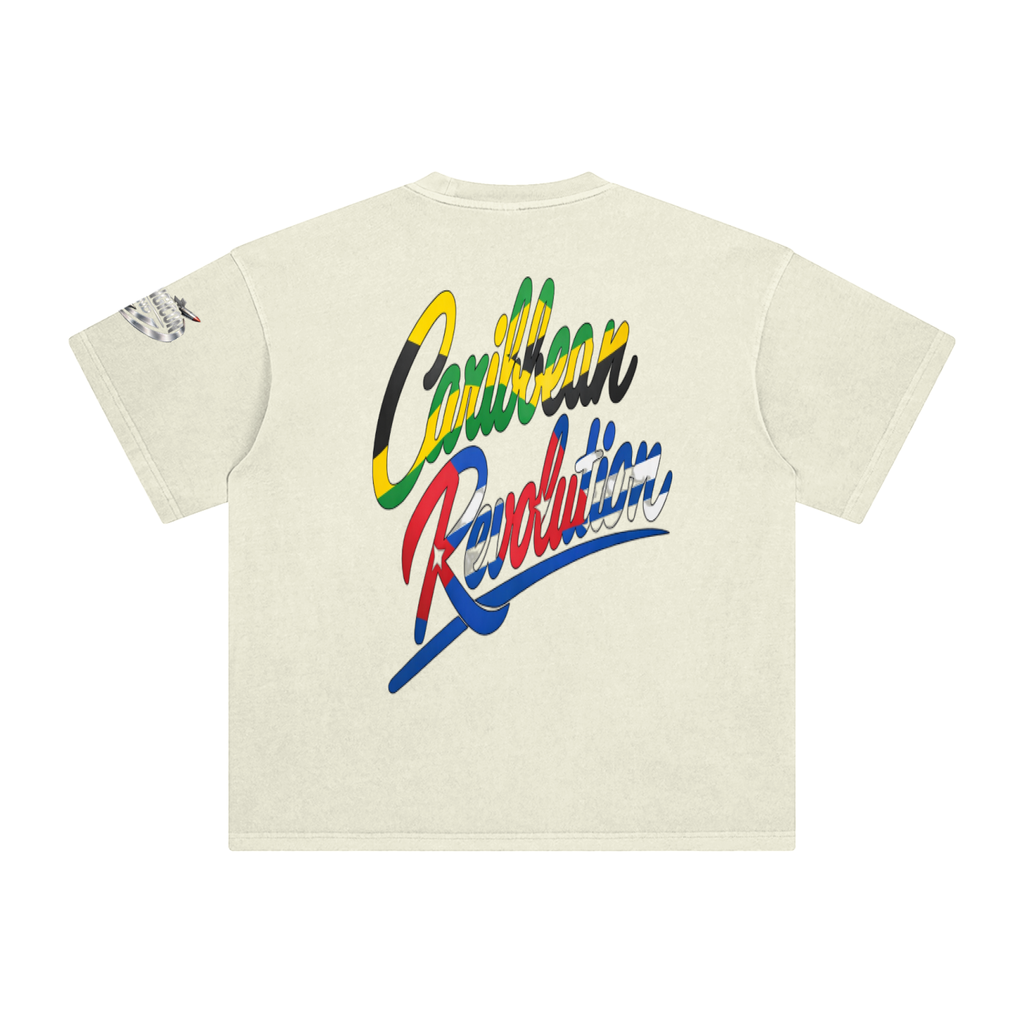 CARIBBEAN REVOLUTION Enzyme Washed T-Shirt