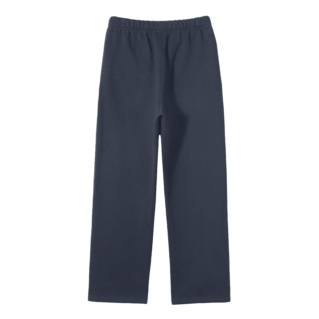 STUDIO Unisex Solid Color Fleece Straight Leg Pants