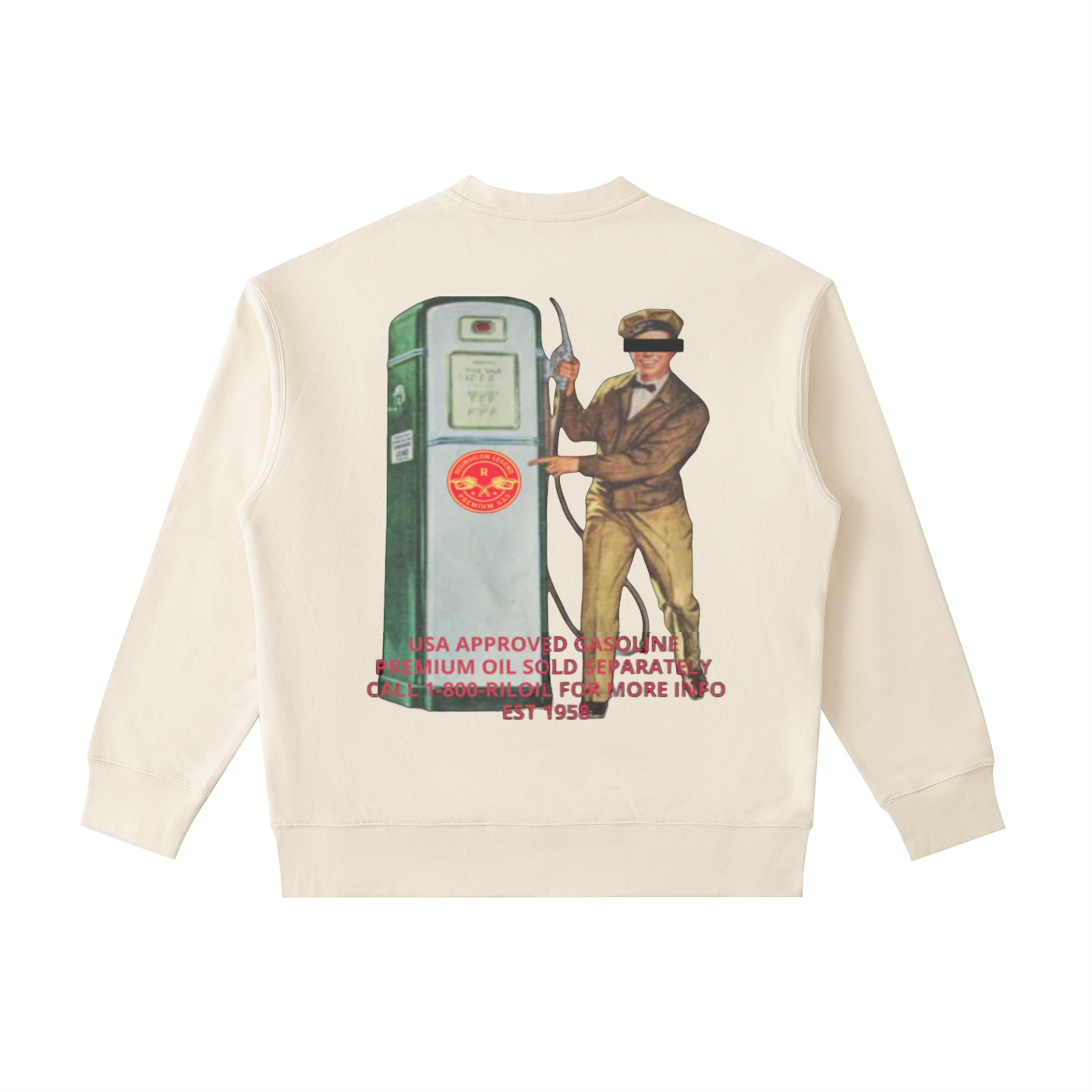 PREMIUM OCTANE Patch Pocket Crewneck Sweatshirt