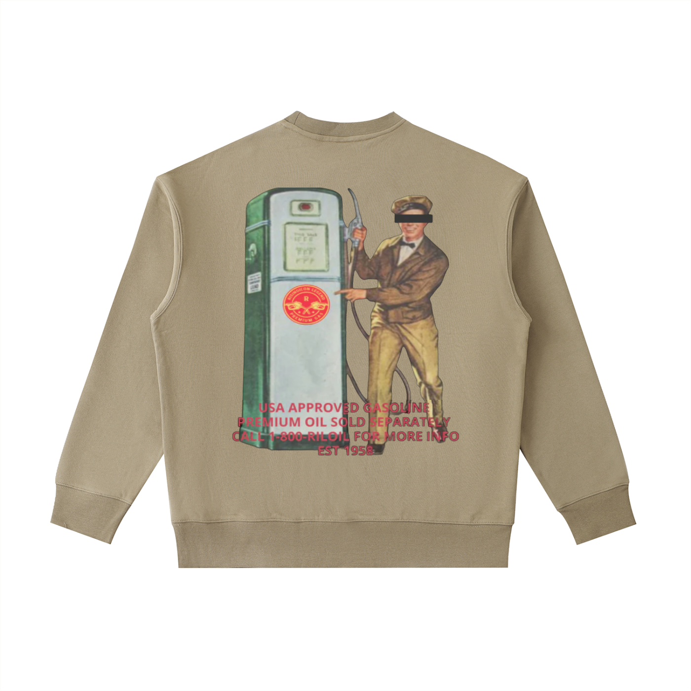 PREMIUM OCTANE Patch Pocket Crewneck Sweatshirt