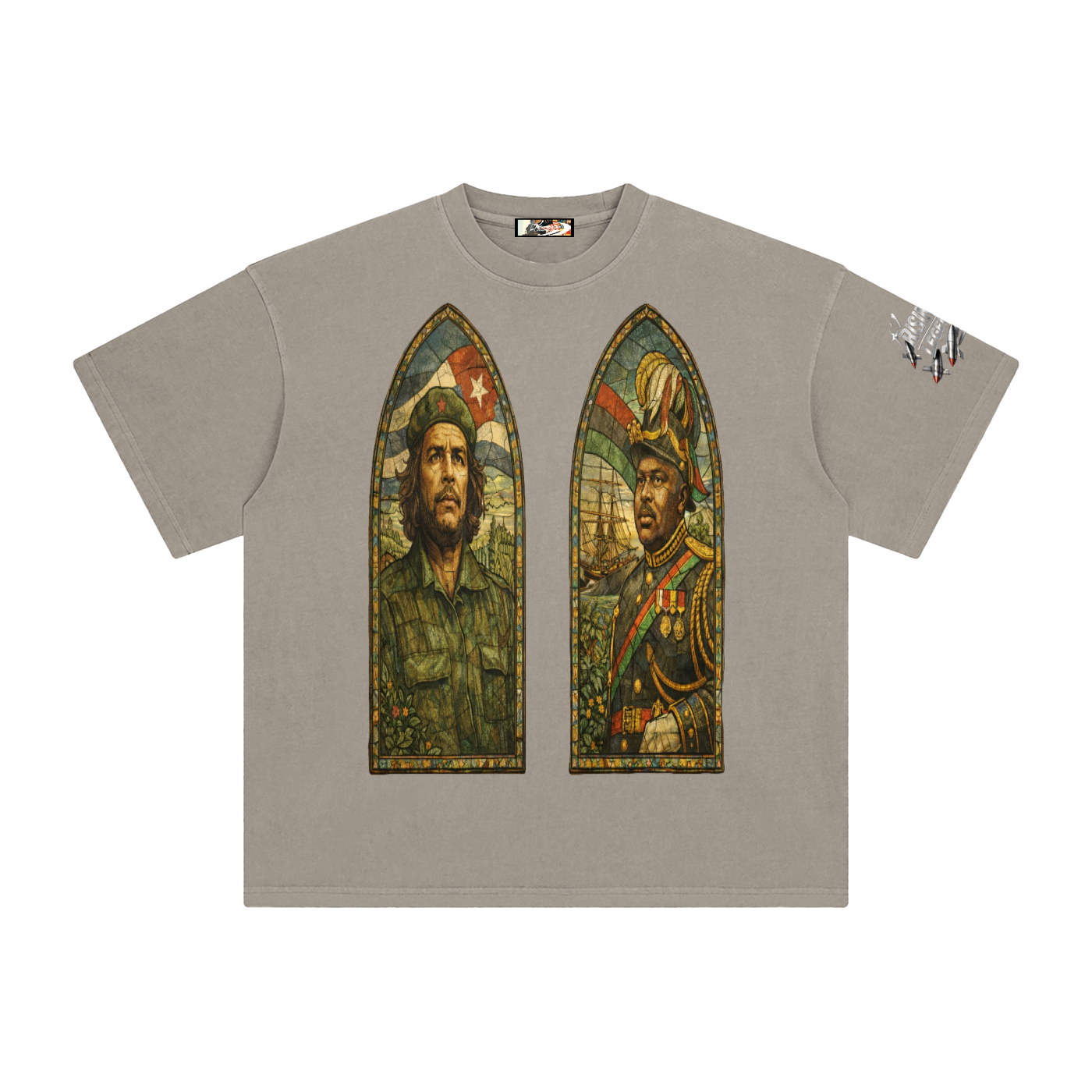 CARIBBEAN REVOLUTION Enzyme Washed T-Shirt