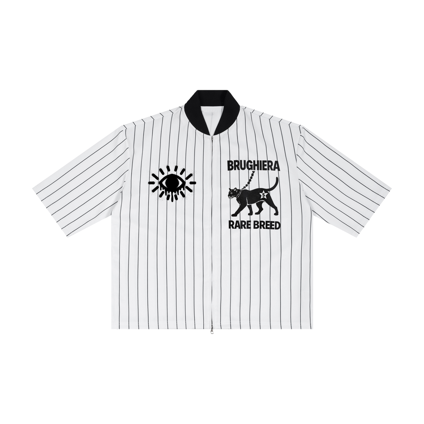 Unisex Striped Full-Zip Baseball Jersey BRUGHIERA OPENING DAY