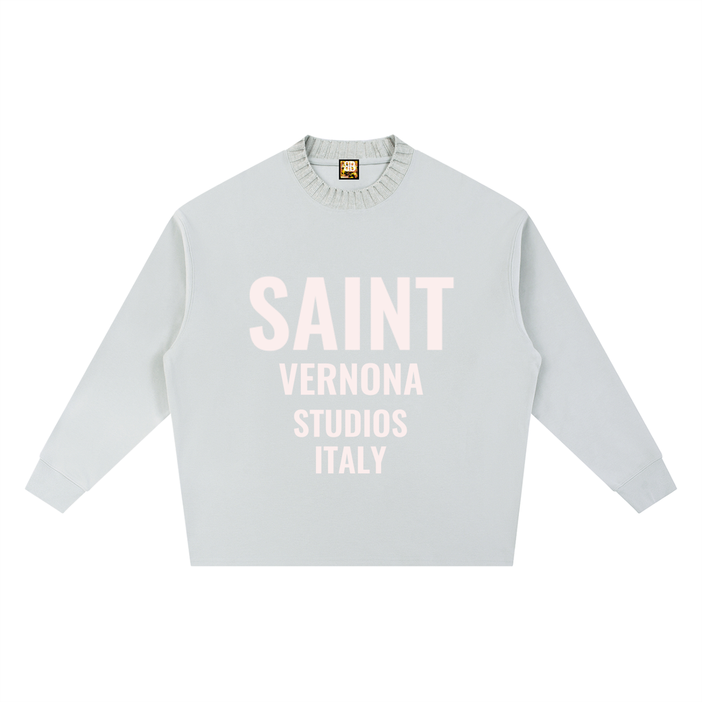 Knitted Round Neck Oversize Sweatshirt