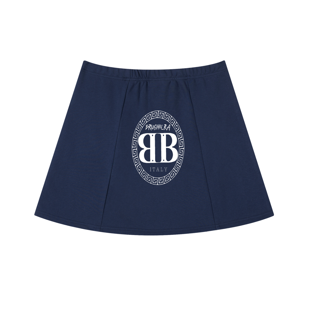 WOMEN Contrast Side Stripe Slit Skirt
