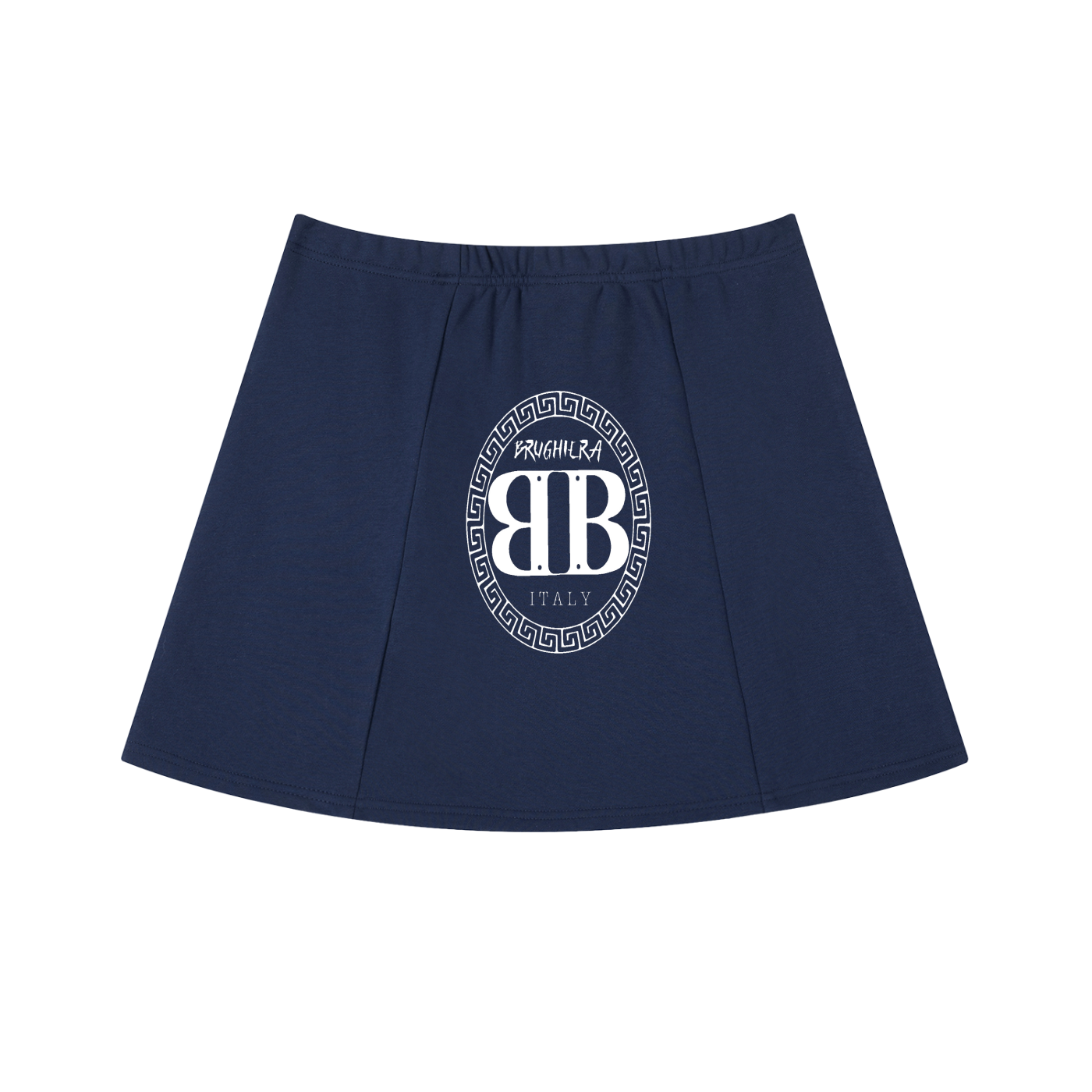WOMEN Contrast Side Stripe Slit Skirt