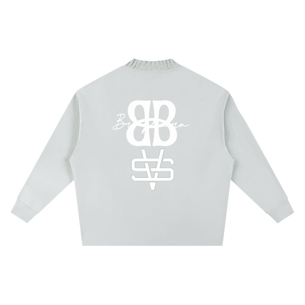 Knitted Round Neck Oversize Sweatshirt