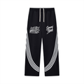 Curved Stripe Straight Sweatpants