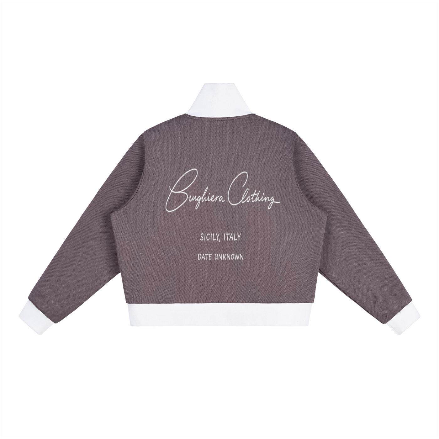 WOMEN EXCLUSIVE Contrast Side Stripe Fleece Cropped Track Jacket