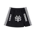 WOMEN Contrast Side Stripe Slit Skirt