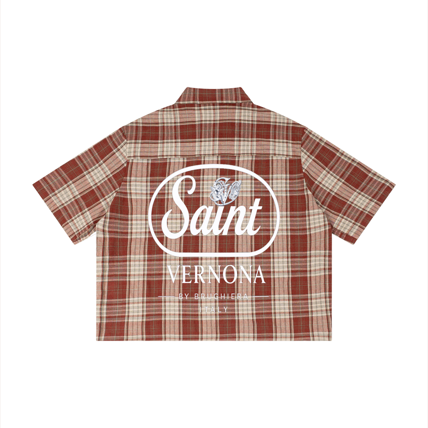 SV Unisex Plaid Boxy Short Sleeve Shirt