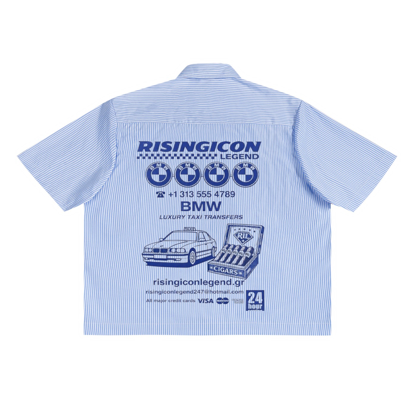 BMW CAB Oversized Vertical Stripe Boxy Shirt