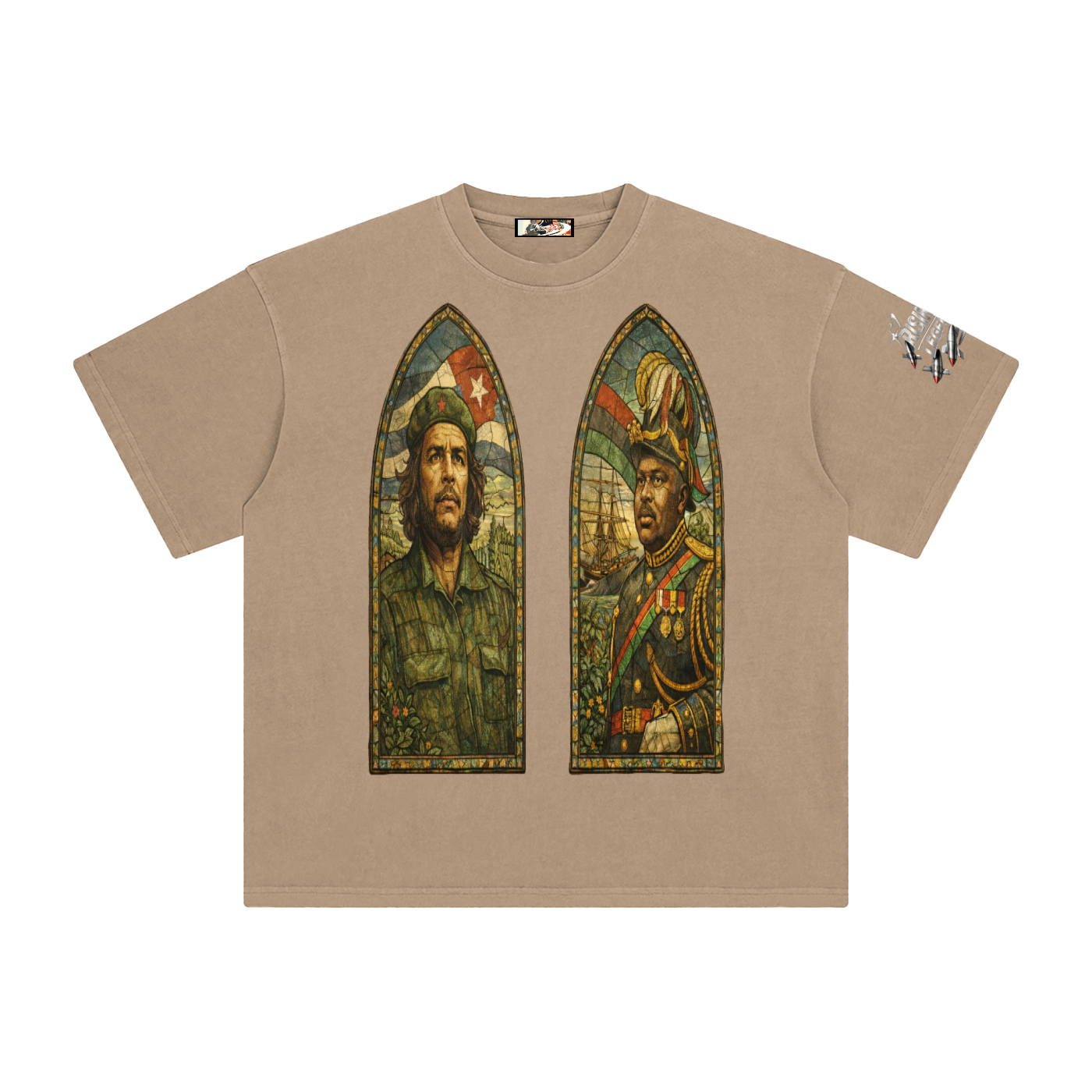 CARIBBEAN REVOLUTION Enzyme Washed T-Shirt