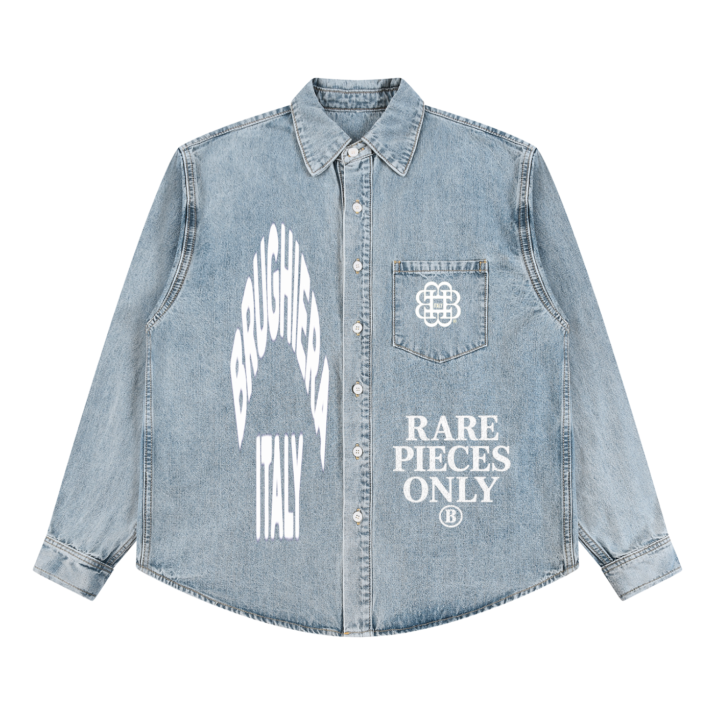 BB Unisex Vintage Wash Denim Shirt