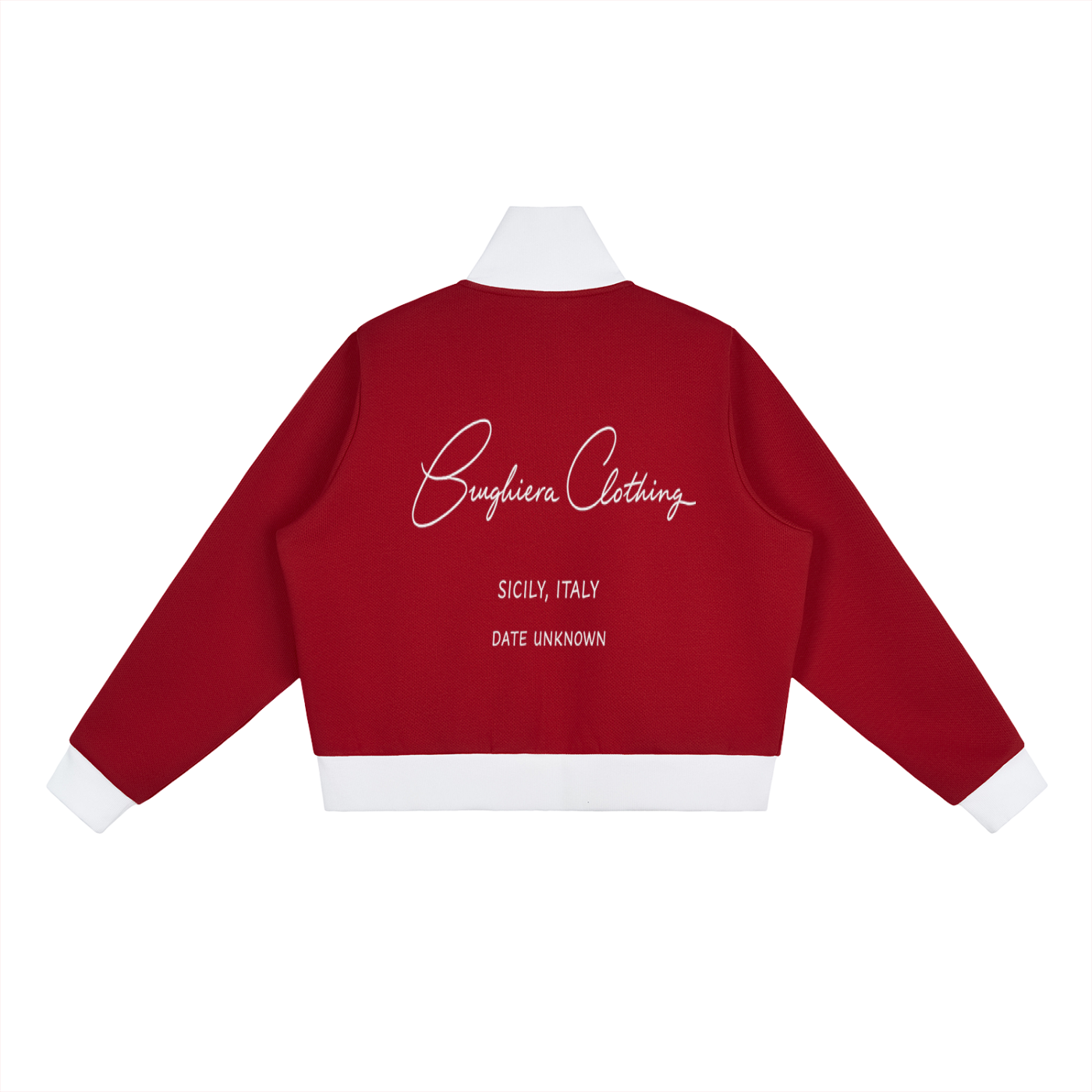 WOMEN EXCLUSIVE Contrast Side Stripe Fleece Cropped Track Jacket