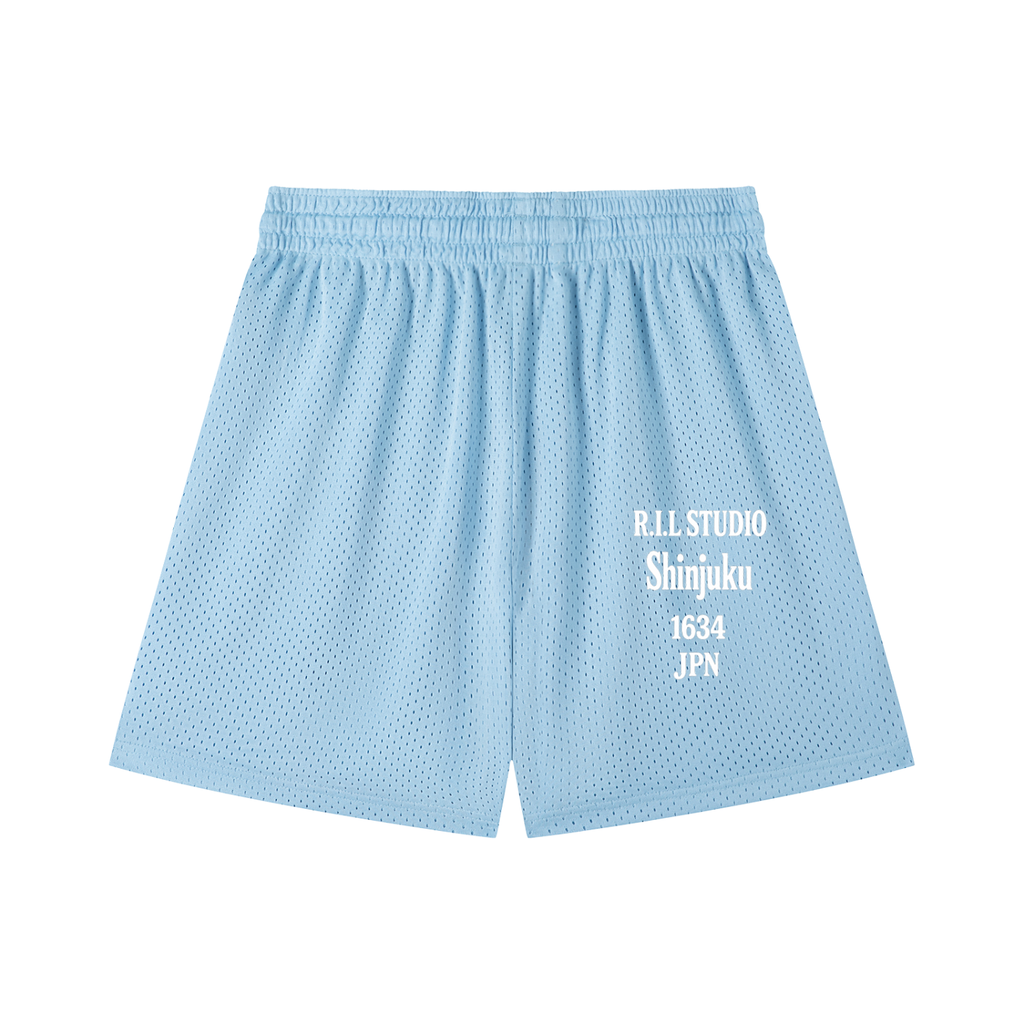 WAVE LORDS Mesh Drawstring Shorts