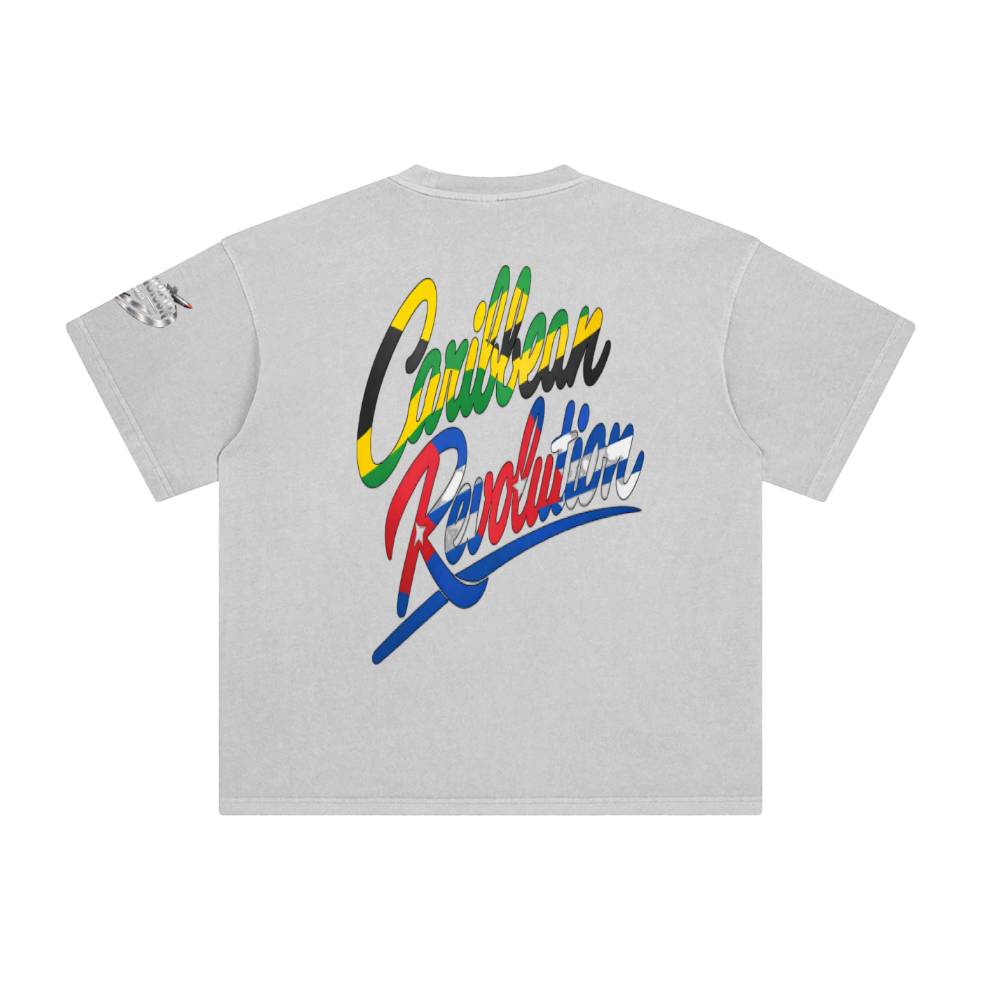 CARIBBEAN REVOLUTION Enzyme Washed T-Shirt