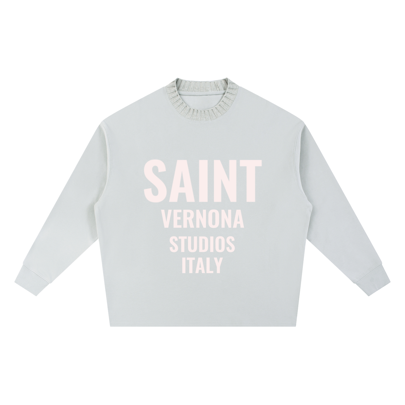 Knitted Round Neck Oversize Sweatshirt