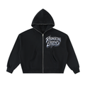 SURFER Fleeced Full-Zip Boxy Hoodie