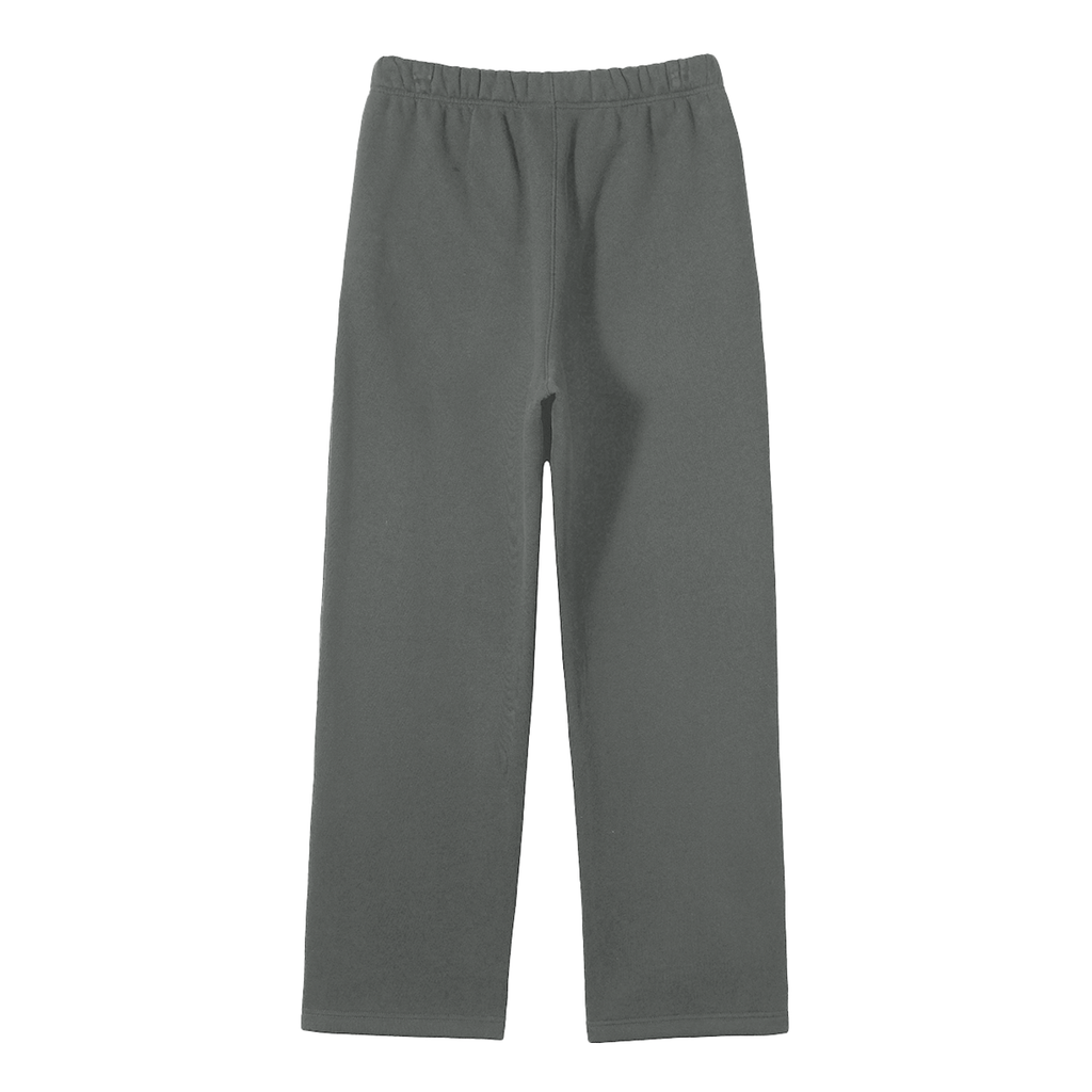 STUDIO Unisex Solid Color Fleece Straight Leg Pants