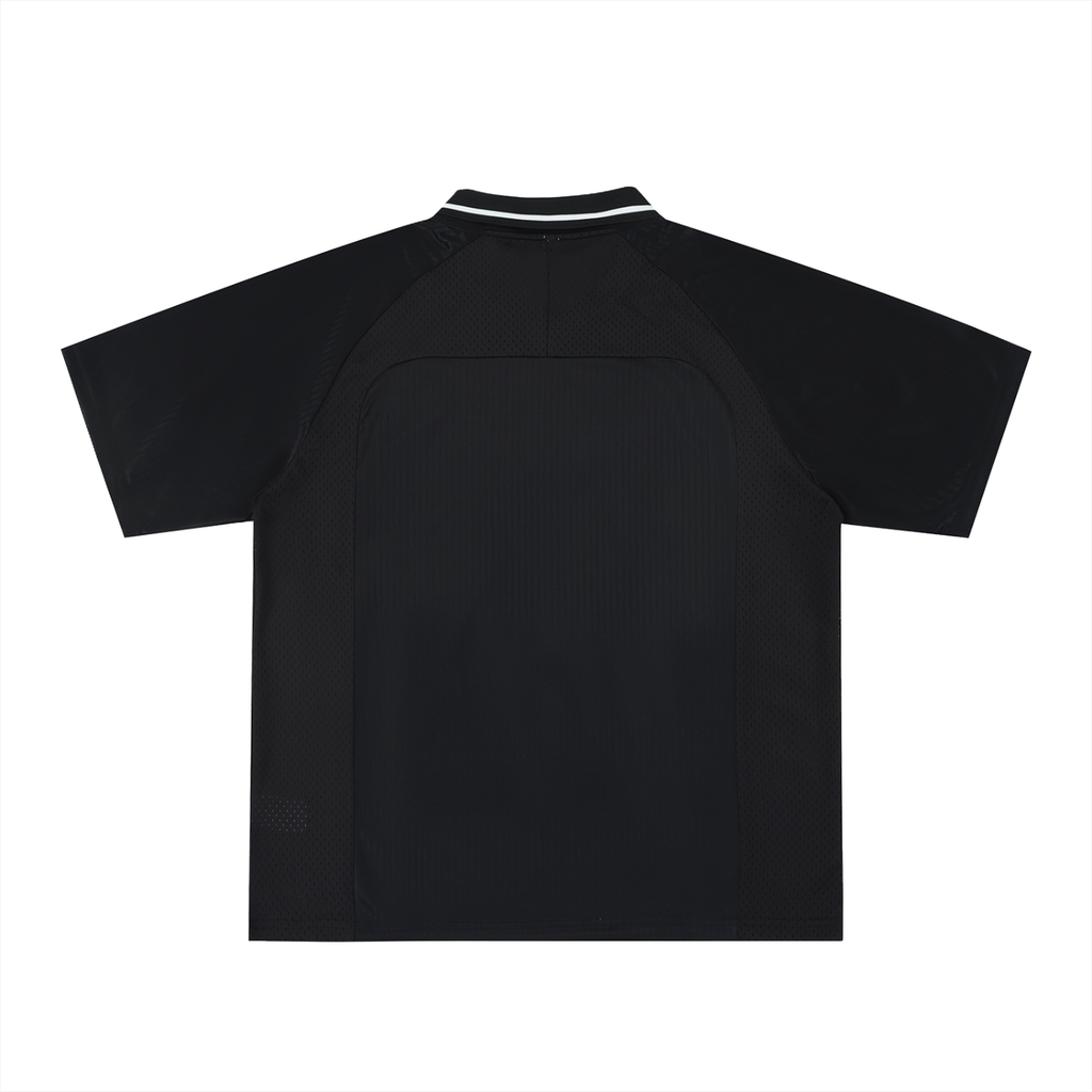 SCRIPTED Striped V-Neck Soccer Jersey
