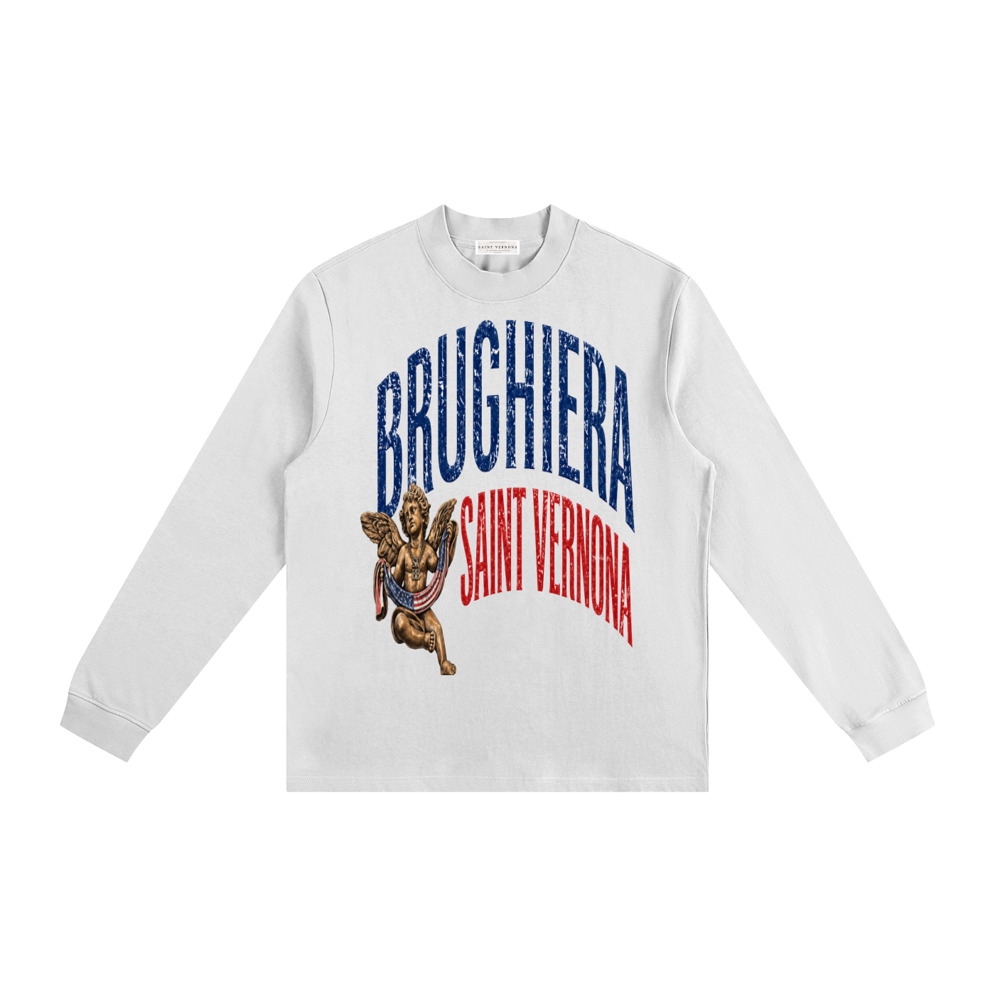 SAINT V MEDAL  Non-Shrink Mock Neck Sweatshirt