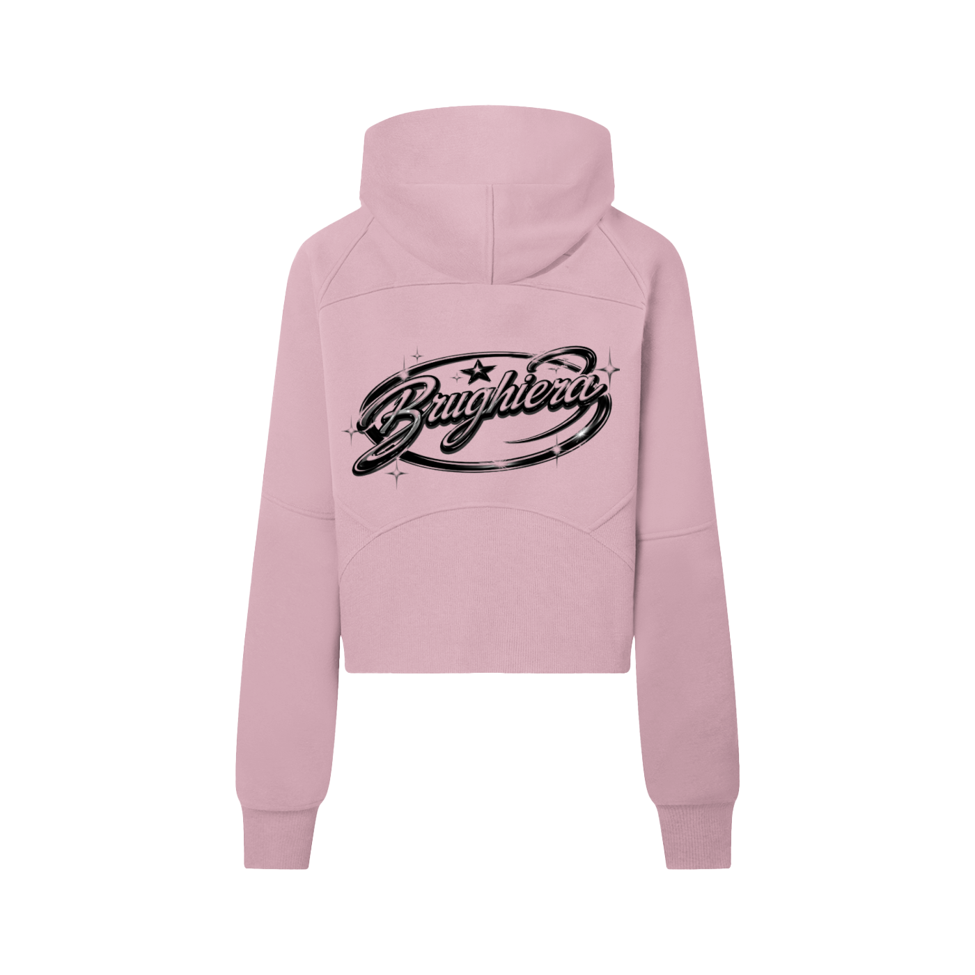 WOMEN Cropped Half-Zip Hoodie