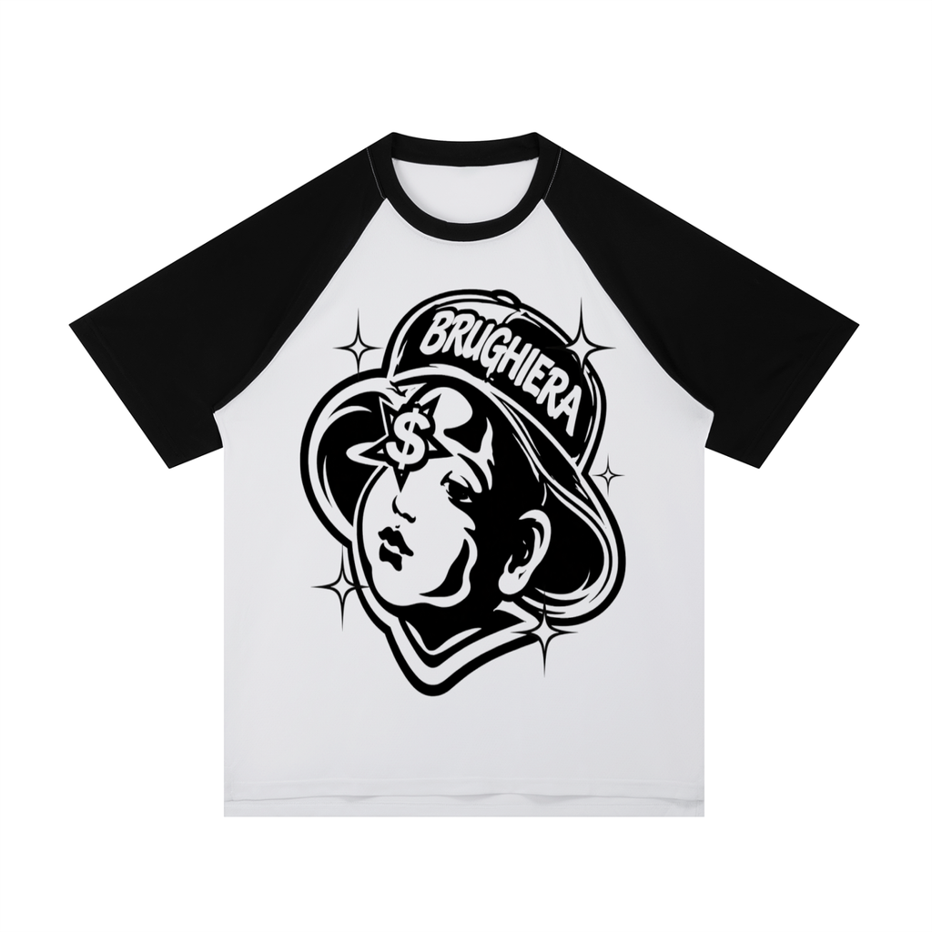 Y2K vibes Raglan Sleeve Mesh T-Shirt