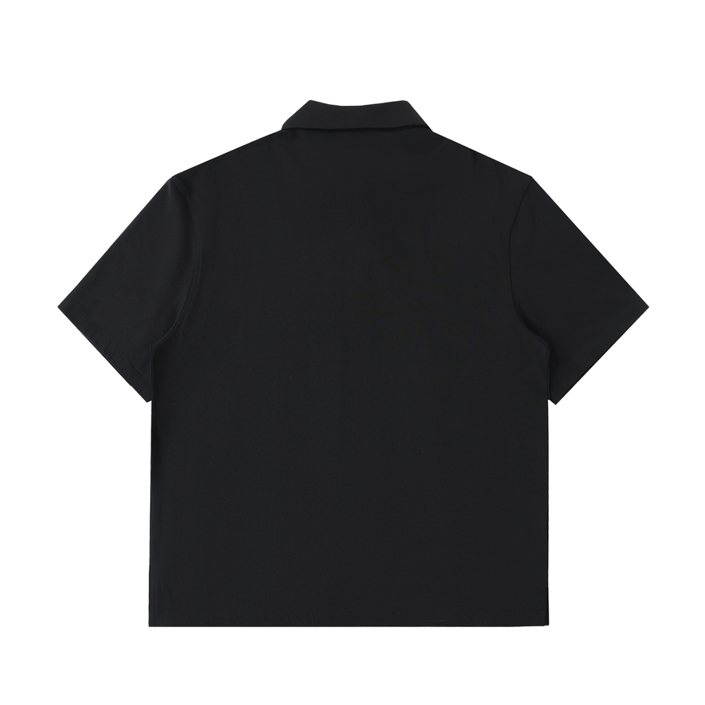 SAINT VERNONA Half-Zip Cotton Polo Shirt