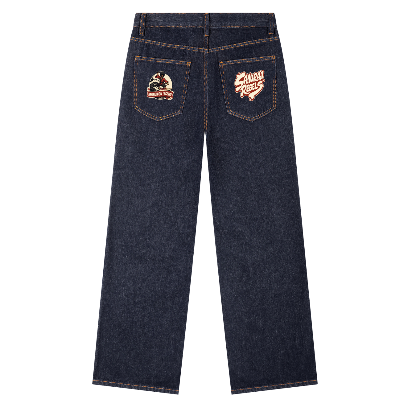 SAMURAI REBELS Heavyweight Straight Leg Denim Jeans