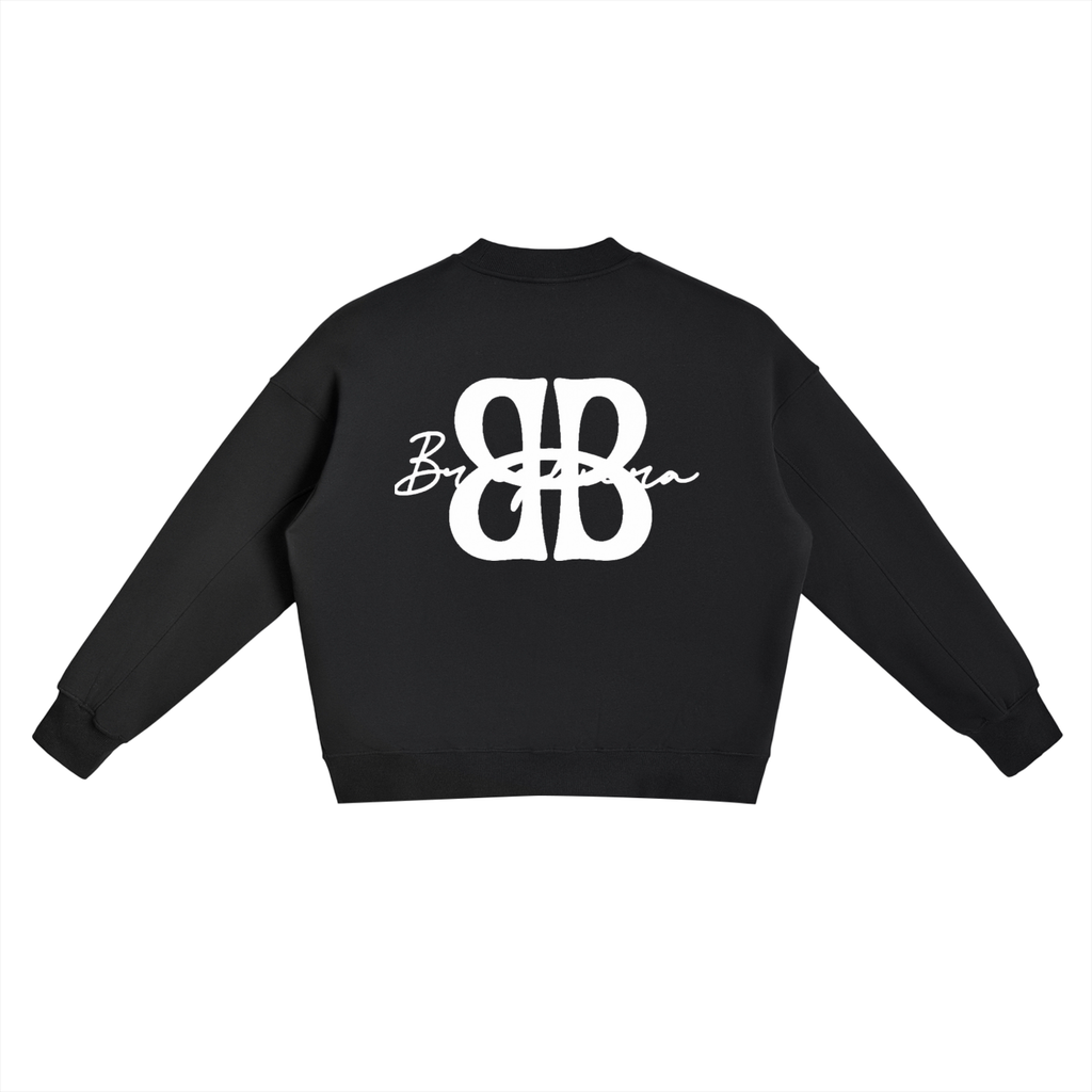 RUNNING COUGAR LOGO Fleece Side Slit Crewneck Sweatshirt