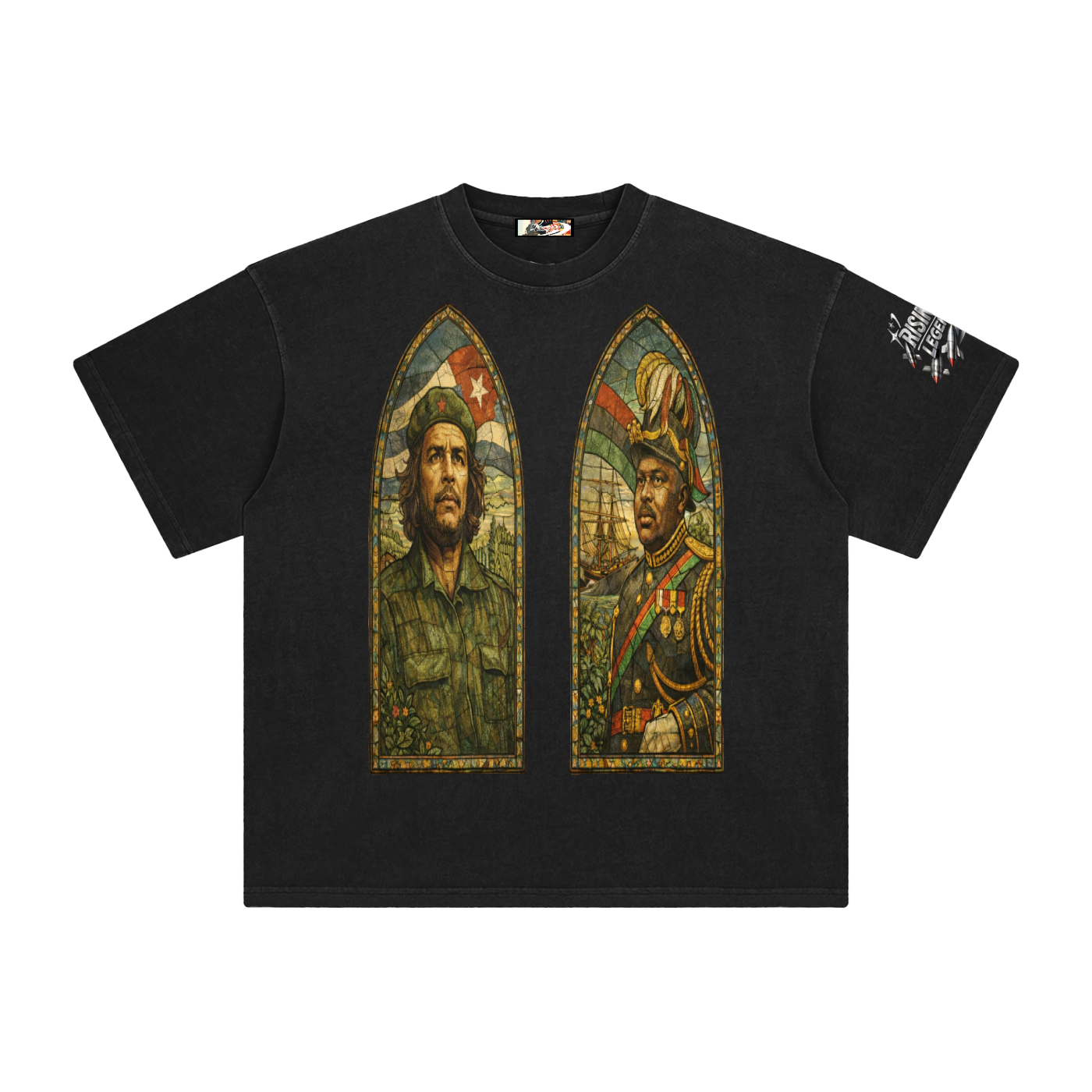 CARIBBEAN REVOLUTION Enzyme Washed T-Shirt