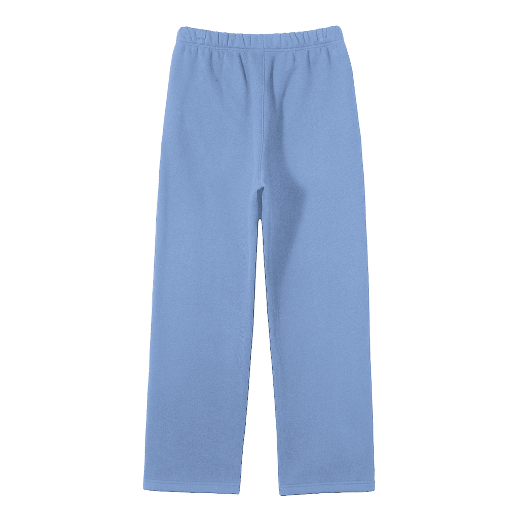STUDIO Unisex Solid Color Fleece Straight Leg Pants