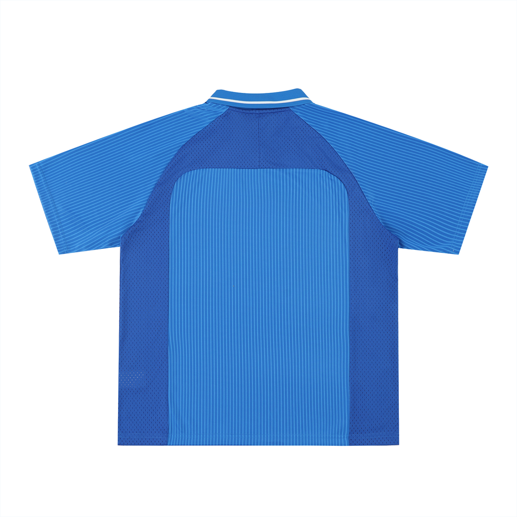 SCRIPTED Striped V-Neck Soccer Jersey