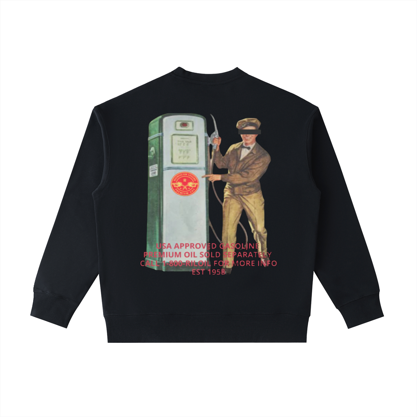 PREMIUM OCTANE Patch Pocket Crewneck Sweatshirt