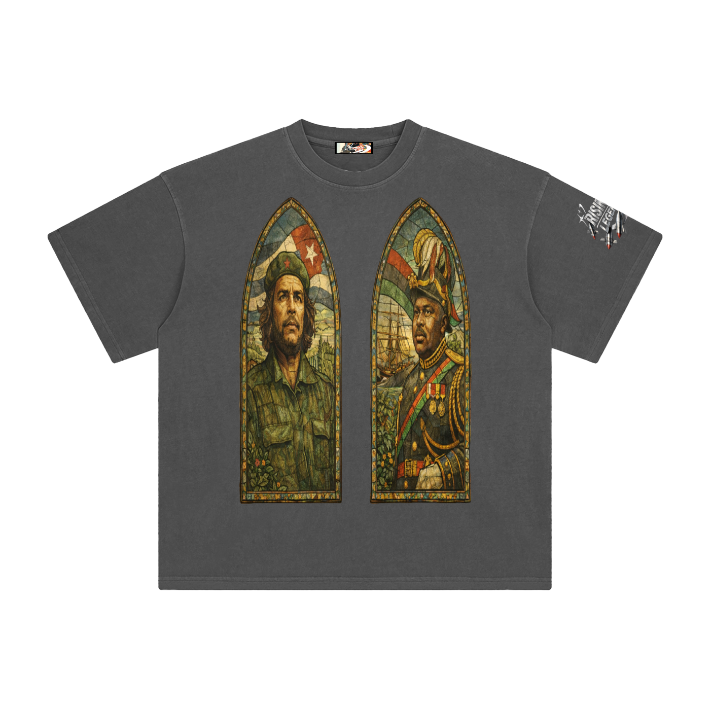 CARIBBEAN REVOLUTION Enzyme Washed T-Shirt