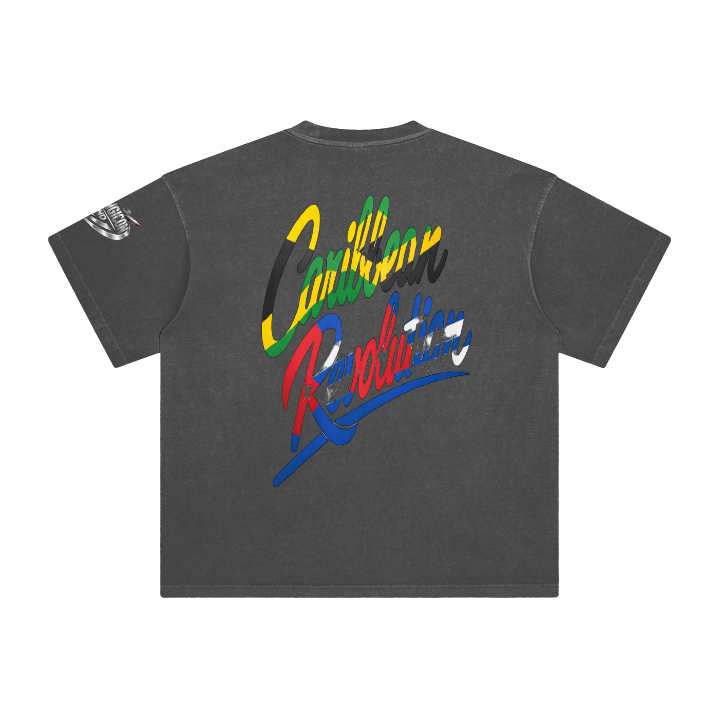 CARIBBEAN REVOLUTION Enzyme Washed T-Shirt