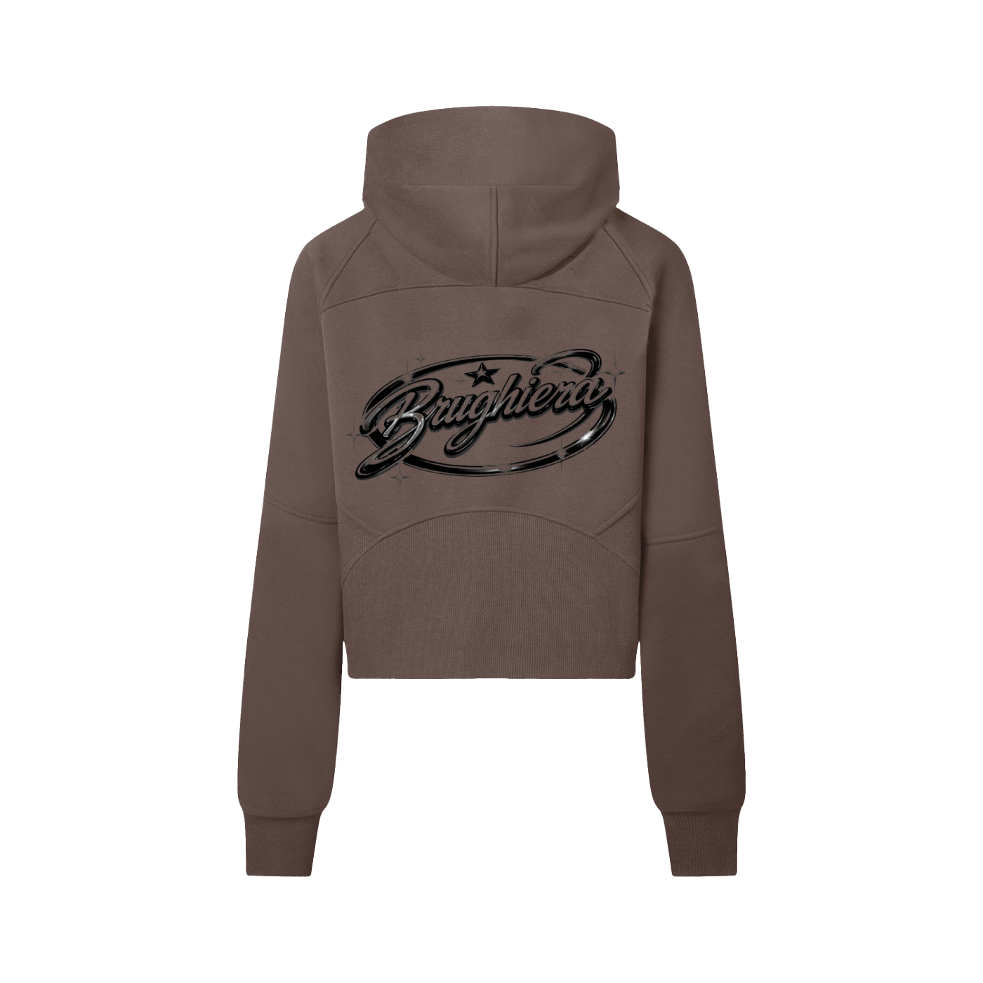 WOMEN Cropped Half-Zip Hoodie