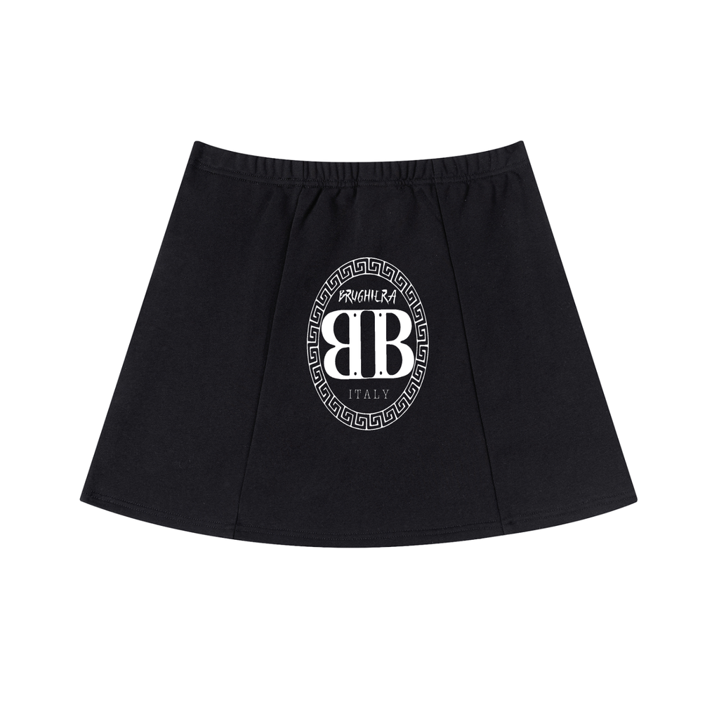 WOMEN Contrast Side Stripe Slit Skirt