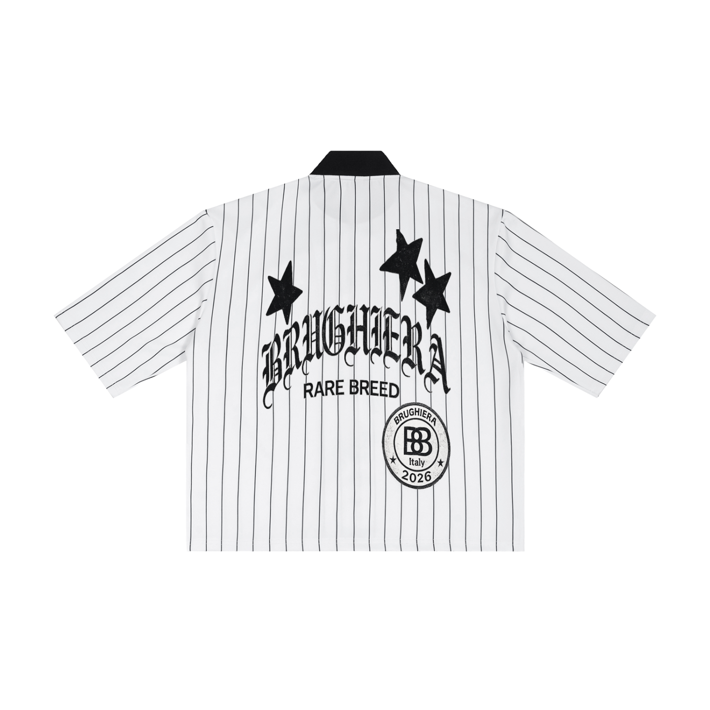 Unisex Striped Full-Zip Baseball Jersey BRUGHIERA OPENING DAY