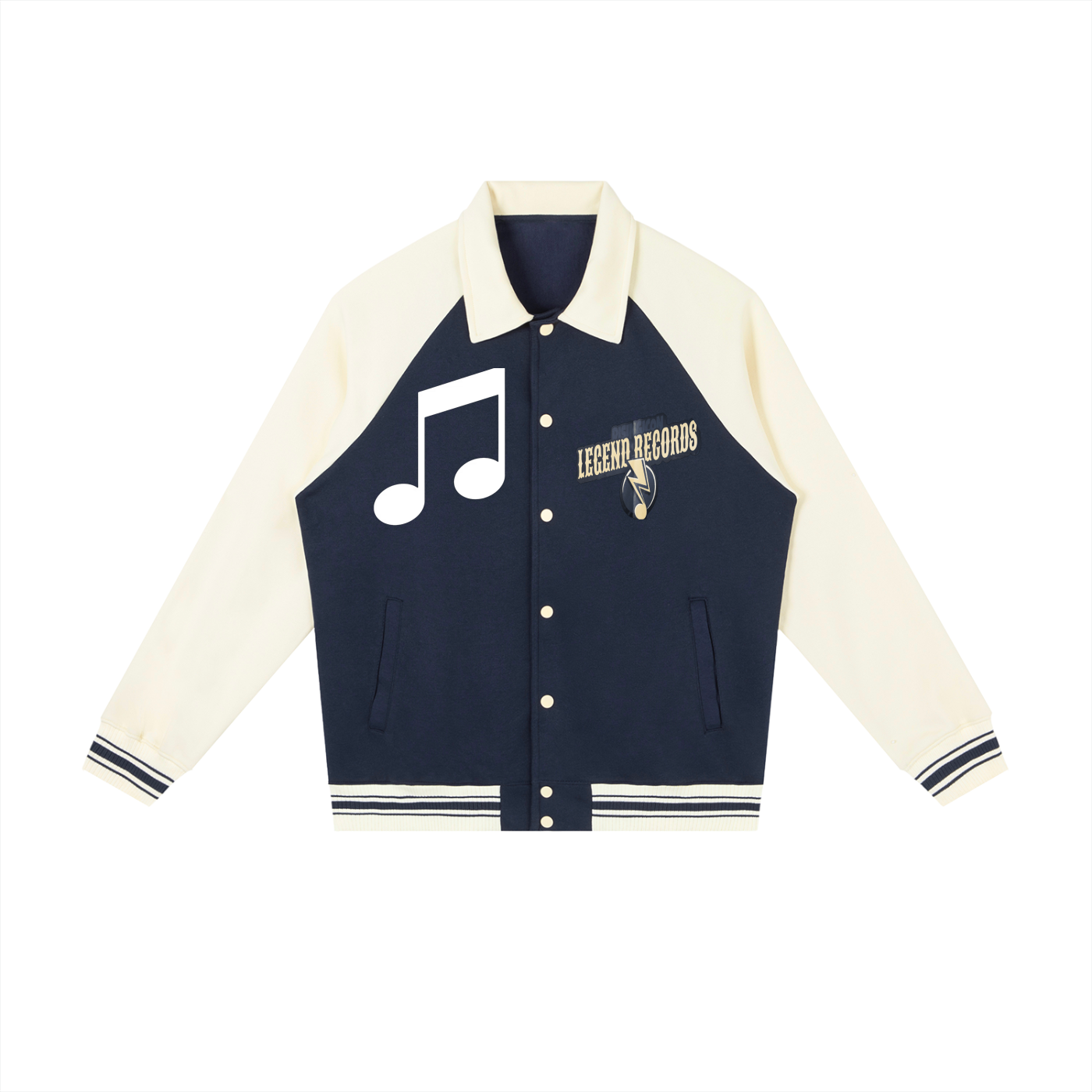 HIP HOP HOMAGE Raglan Sleeve Baseball Jacket