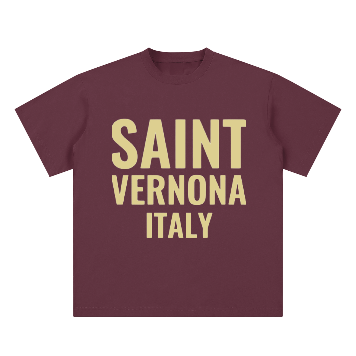 SAINT VERNONA Sueded Cotton T-shirt